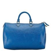 Pre-owned Leather louis-vuitton-bags Louis Vuitton Vintage , Blue , Da...