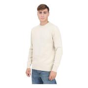 Beige Crew Neck Sweater Selected Homme , Beige , Heren