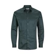 Premium Parma Overhemd Lange Mouw Jack & Jones , Green , Heren