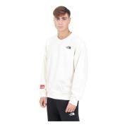 Oversized Witte Crewneck Sweater The North Face , White , Heren