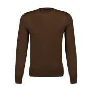 Klassieke Crew-Neck Woltrui Tom Ford , Brown , Heren