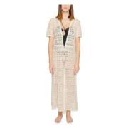 Beige Kant Cardigan Vero Moda , Beige , Dames