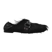 Pony Pantoffel met Leren Band Premiata , Black , Dames