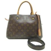 Pre-owned Fabric louis-vuitton-bags Louis Vuitton Vintage , Brown , Da...