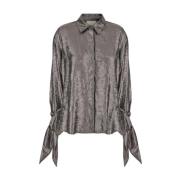 Grijze Sake Shirt Stijlvolle Mode Momoni , Gray , Dames