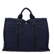 Pre-owned Canvas handbags Hermès Vintage , Blue , Dames