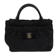 Pre-owned Fabric handbags Salvatore Ferragamo Pre-owned , Black , Dame...