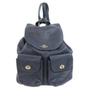 Pre-owned Leather backpacks Coach Pre-owned , Blue , Dames