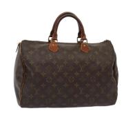 Pre-owned Canvas handbags Louis Vuitton Vintage , Brown , Dames