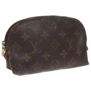 Pre-owned Canvas pouches Louis Vuitton Vintage , Brown , Dames