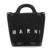 Tropicalia Emmer Tas van Zwart Leer Marni , Black , Dames