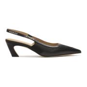 Zwarte slingback-pumps met een modieuze hak Kazar Studio , Black , Dam...