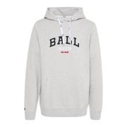 Grijze hoodie sweatshirt met cool logo Ball , Gray , Dames