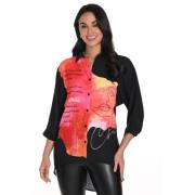 Zwarte Shirt met ¾ Mouwen Frank Lyman , Multicolor , Dames