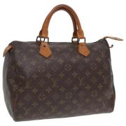 Pre-owned Canvas handbags Louis Vuitton Vintage , Brown , Dames