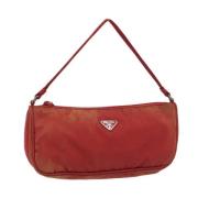 Pre-owned Nylon pouches Prada Vintage , Red , Dames