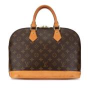 Pre-owned Canvas handbags Louis Vuitton Vintage , Brown , Dames