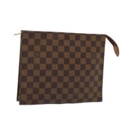 Pre-owned Canvas pouches Louis Vuitton Vintage , Brown , Dames