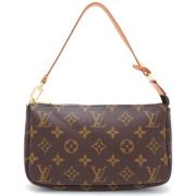 Pre-owned Fabric louis-vuitton-bags Louis Vuitton Vintage , Brown , Da...