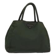 Pre-owned Nylon handbags Prada Vintage , Green , Dames