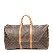 Pre-owned Coated canvas handbags Louis Vuitton Vintage , Brown , Dames