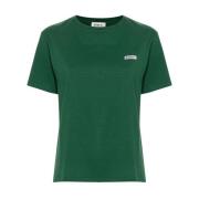 Groen Lichtgewicht Jersey Crew Neck T-shirt Autry , Green , Dames