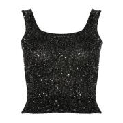 Nero Argento Top Ermanno Scervino , Black , Dames