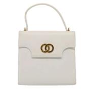 Pre-owned Leather celine-bags Celine Vintage , White , Dames