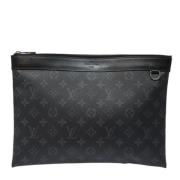 Pre-owned Canvas clutches Louis Vuitton Vintage , Black , Dames