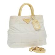 Pre-owned Nylon prada-bags Prada Vintage , White , Dames