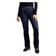 Flare Jeans Dames Donkerblauw Guess , Blue , Dames