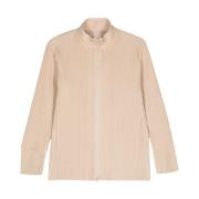 Stijlvolle Blouson Jas voor Mannen Issey Miyake , Beige , Heren