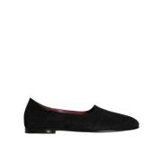 Zwarte Suède Slip-On Formele Loafers Dolce & Gabbana , Black , Heren