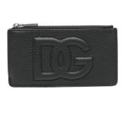 Zwarte Portemonnee met Rits en Kaartsleuven Dolce & Gabbana , Black , ...