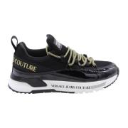 Stijlvolle Sneaker voor Mannen en Vrouwen Versace Jeans Couture , Blac...