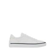 Witte Leren Sneakers met Rubberdetails Tod's , White , Heren