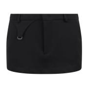 Gelaagde Garconeb Minirok met Zakken Ssheena , Black , Dames