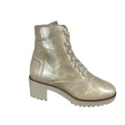 Stijlvolle Veterschoenen voor Vrouwen DL Sport , Beige , Dames