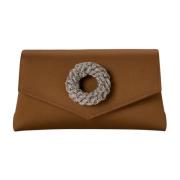 Elegante Juweel Clutch in Light Topaz Hibourama , Brown , Dames