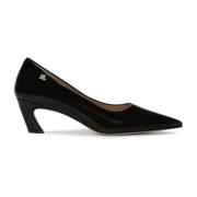 Zwarte puntige pumps met een schuine hak Kazar Studio , Black , Dames