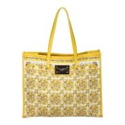 Majolica Tiles Shopper Tassen Dolce & Gabbana , Yellow , Dames