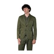 Zomer Da Vinci Heren Linnen-Katoen Blazer Mason's , Green , Heren