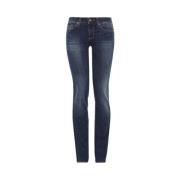 Denim Bottom Up Jeans, Blauw Liu Jo , Blue , Dames