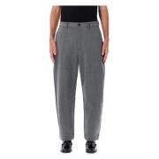 Grijze Marl Tapered Broek Studio Nicholson , Gray , Heren