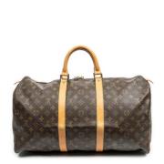 Pre-owned Coated canvas handbags Louis Vuitton Vintage , Brown , Dames