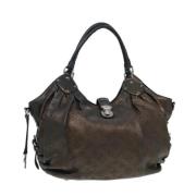 Pre-owned Leather louis-vuitton-bags Louis Vuitton Vintage , Gray , Da...