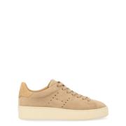 Geveterde Stijl Sneakers met Gaten Hogan , Brown , Dames