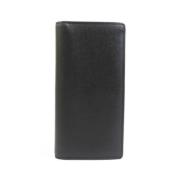 Pre-owned Leather wallets Louis Vuitton Vintage , Black , Heren