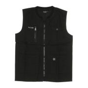 Zwarte Ripstop Vest voor Mannen Dolly Noire , Black , Heren