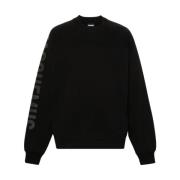 Typo Katoenen Sweatshirt Top Jacquemus , Black , Heren